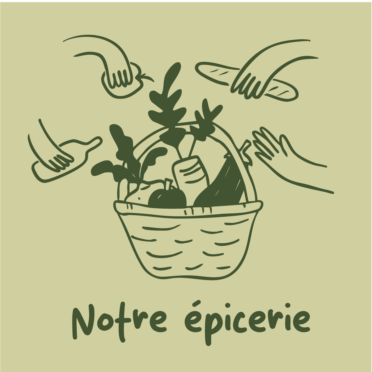 LOGOS notre epicerie_fond vert clair